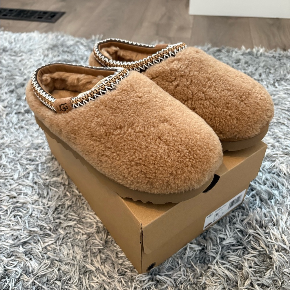 UGG Chestnut Cozy Shearling Clog Slippers